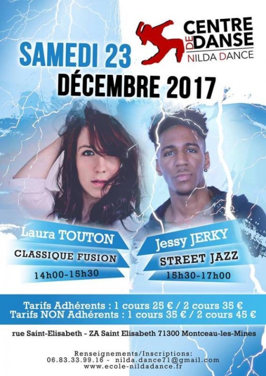 Laura Touton & Jerky Jessy Samedi 23 Décembre 2017, Montceau-les-Mines, Centre de Danse Nilda Dance